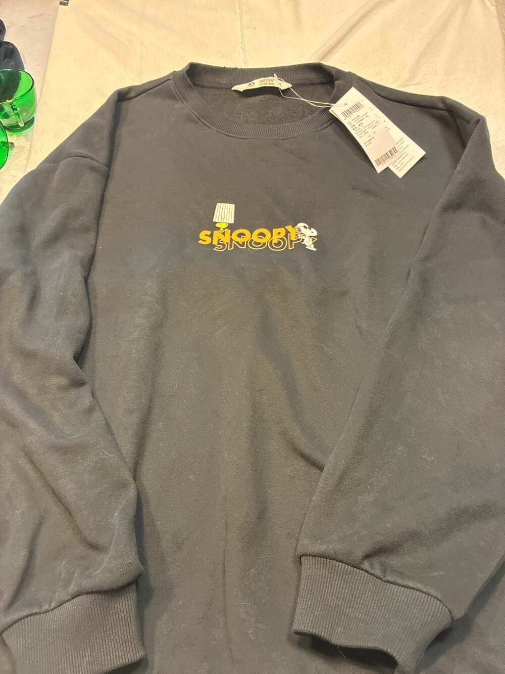 Snoopy x Tonlion Peanuts 70th Anniversary Graphic Sweatshirt Black Size XL